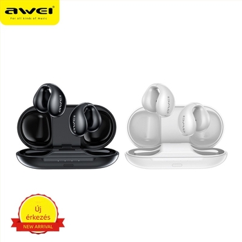 Awei TZ2 Bluetooth fülhallgató csíptetős, nyitott hátsó dizájn, sztereó, IPX4, Bluetooth 5.0, több mint 8 órás akkumulátor-üzemidő zene és beszélgetéshez