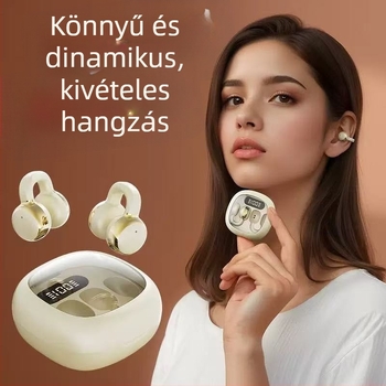 X31 fülcsipeszes Bluetooth fejhallgató LED kijelzővel, HD hangzás, hosszú üzemidejű, kényelmes viselet