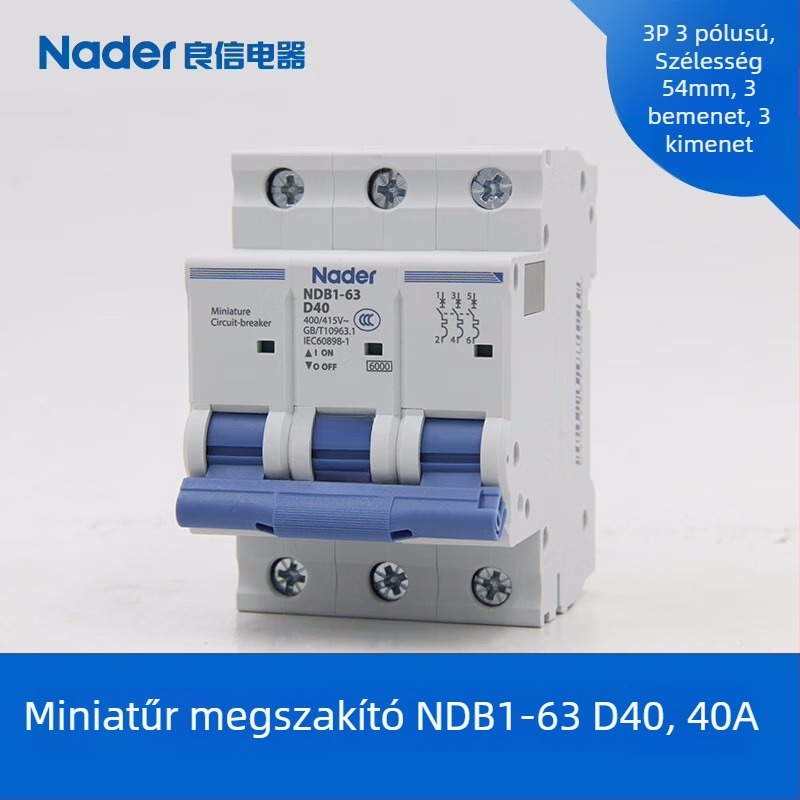 Nader NDB1-63D sor Miniatűr áramkör-megszakító