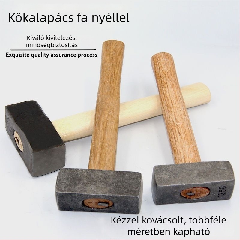 Kalapács karommal, fej karbonacél, kovácsolt négyszögfejű kalapács