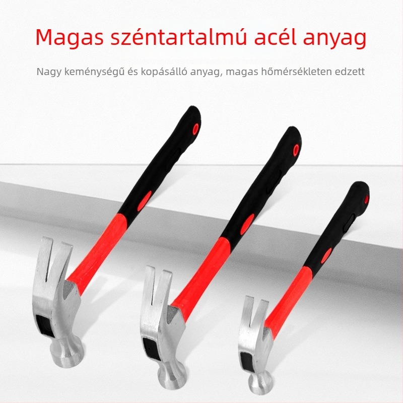 Körfejes kalapács műanyag bevonatú nyéllel, multifunkcionális otthoni használatra