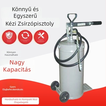 Kézi zsír- és olajpumpa 8L/16L/20L kapacitással – kézi működtetésű magasnyomású kenőanyag-szivattyú