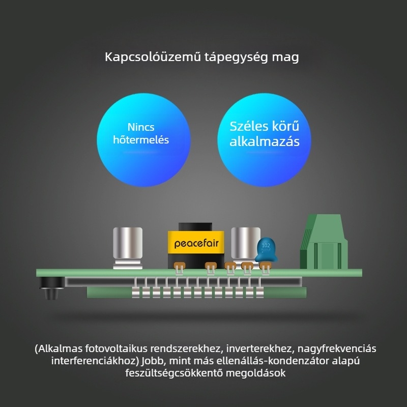 Peacefair AC teljesítmény- és feszültségmérő — feszültség, áramerősség, teljesítmény és energia mérése, többfunkciós digitális kijelző, AC/DC