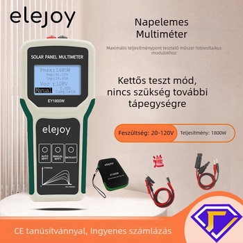 Elejoy Ey1800W MPPT Napelem-panel Teljesítménymérő, 120V, True RMS