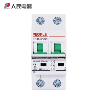 People's Electrical RDX6-63DC DC250V 2P 3A 6A 10A 16A 32A 63A miniatűr áramkör-megszakító