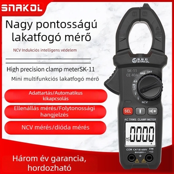 Spike SK-11 clamp-mérő, automatikus, intelligens, nagy pontosságú univerzális mérőeszköz, többfunkciós villamossági eszköz