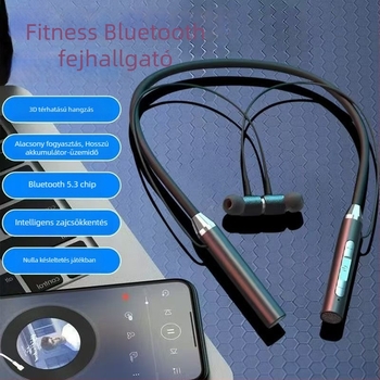 Bluetooth nyakpántos fülhallgatók sportos zajcsökkentéssel, hosszú üzemidő, vízálló, mágneses vezeték nélküli fülhallgatók