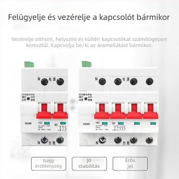 RS485 intelligens kismegszakító távirányítással és MODBUS RTU protokollal