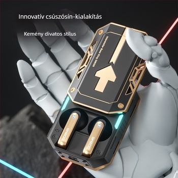 GM200 Mecha-stílusú in-ear Bluetooth vezeték nélküli fülhallgató zajcsökkentéssel, játékhoz és sporthoz, nagy akkumulátor, hosszú üzemidő, egyedi modell