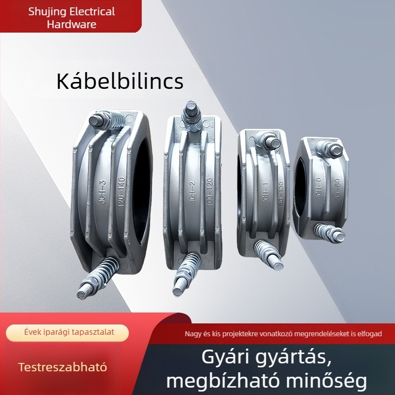 JGH-1 Alumíniumötvözet kábelbilincs erősáramú vezetékekhez