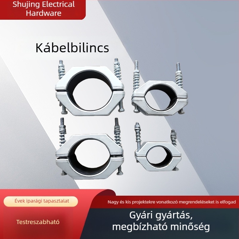 JGH-1 Alumíniumötvözet kábelbilincs erősáramú vezetékekhez
