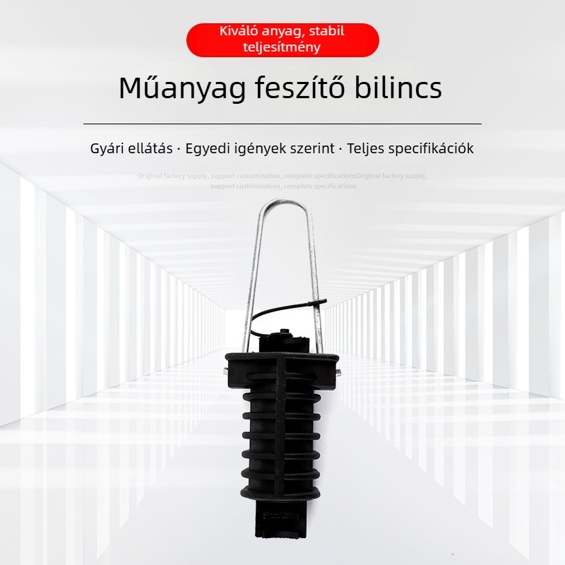 Műanyag feszítő csipesz kábelekhez, kúpos formájú csipesz