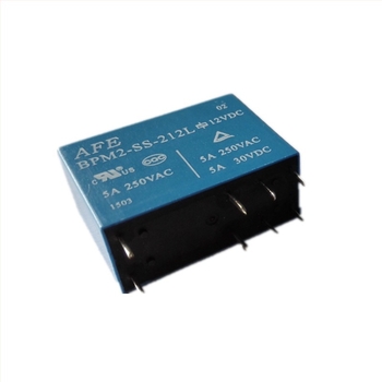 DC12V elektromágneses relé, kettős készlet, 2C, 5A, 14F