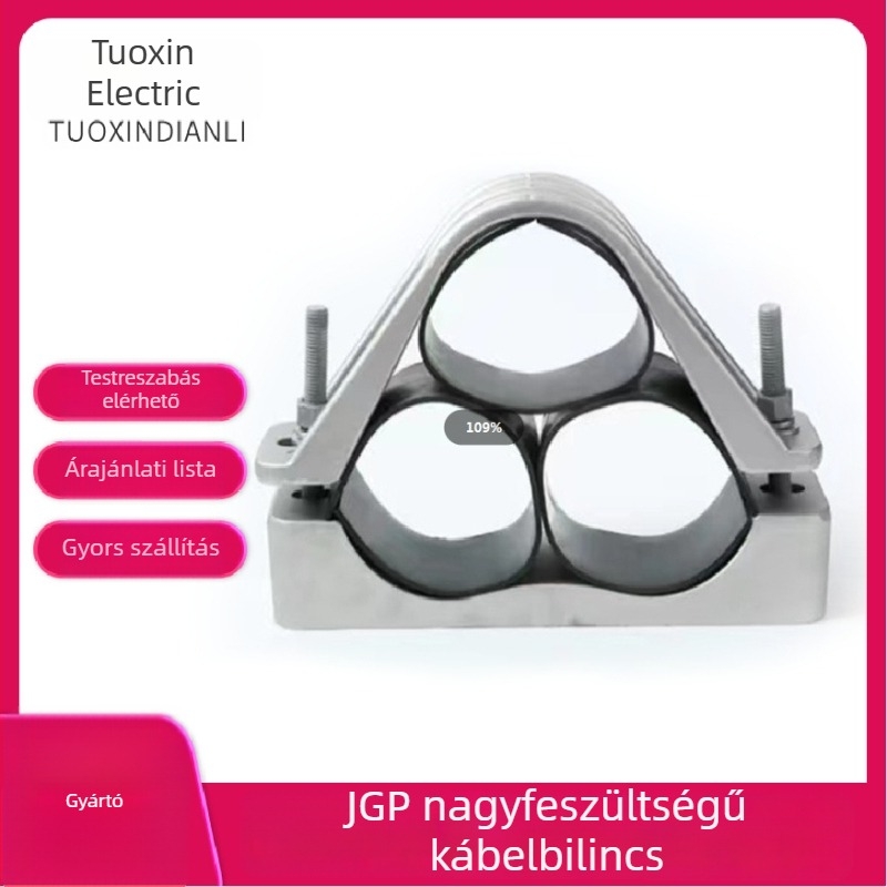 JGP hárommagos alumíniumötvözetű magasfeszültségű kábelrögzítő csipesz