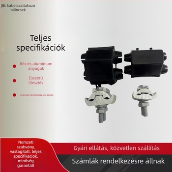 JBL különleges alakú hornyolt csíptető elágazó vezetékekhez, univerzális, praktikus, vastagabb vezetékekhez