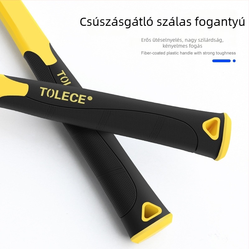 Autó karosszéria lemezjavító kalapács, négyzetes fej, magas széntartalmú acélból, üvegszálas nyél, ütés- és robbanásbiztos kivitel.