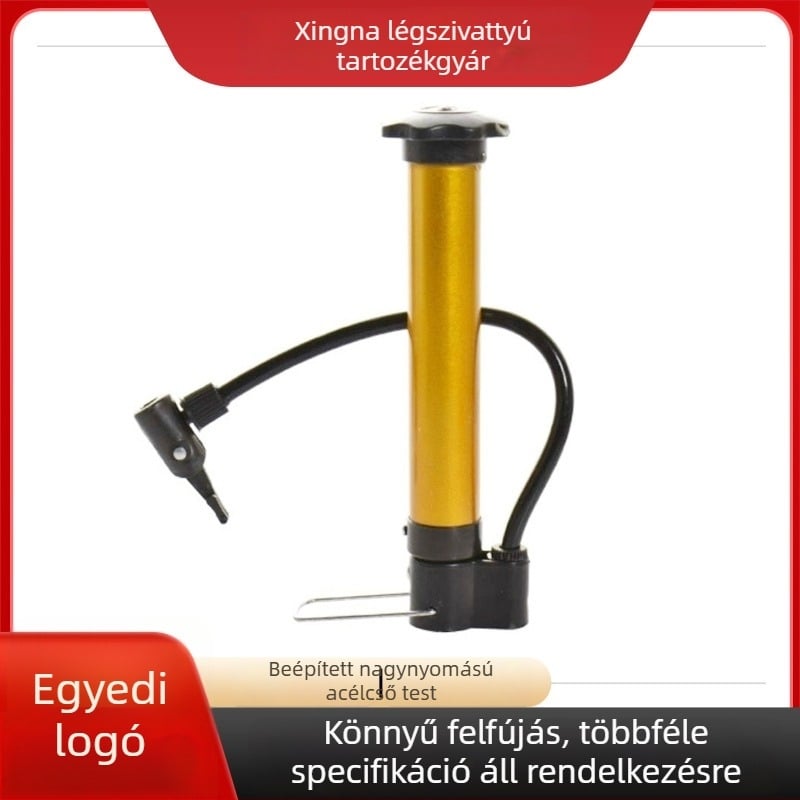 Hordozható lábpedálos pumpa kosárlabda-, úszógyűrű- és egyéb labdák felfújásához