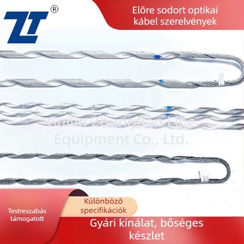 Előcsavart optikai kábelcsatlakozók és OPGW vezetékhez tartozó felszerelés