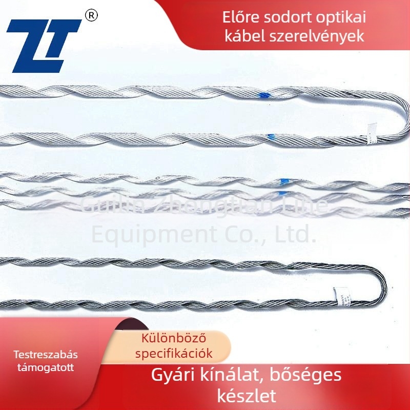 Előcsavart optikai kábelcsatlakozók és OPGW vezetékhez tartozó felszerelés