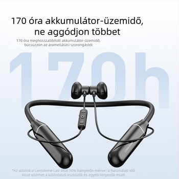 Langston BS05B nyakpántos Bluetooth fejhallgató mágneses zajcsökkentéssel, hosszú üzemidő, IPX5 vízálló, játékhoz és sporthoz