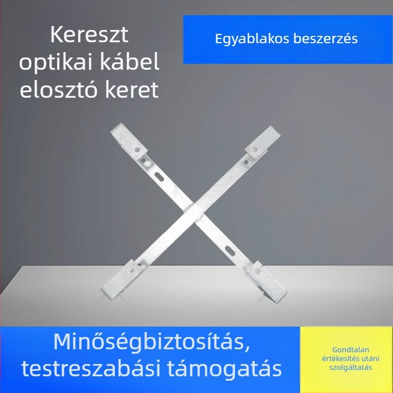 Forróhorganyzott kereszttípusú kábelrögzítők optikai kábelekhez oszlopokra és tornyokra