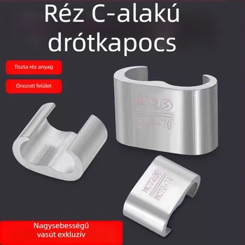Hongtong réz C-típusú és L-típusú krimp-illesztések vasúti nagysebességű vonalakhoz, földelő szorító vezetékekhez 35–70 mm²