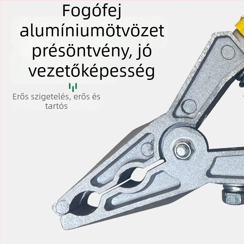Dongxiaoliu Magasfeszültségű földelő csipesz – kettős lyukú, tiszta rézből, vezetékekhez