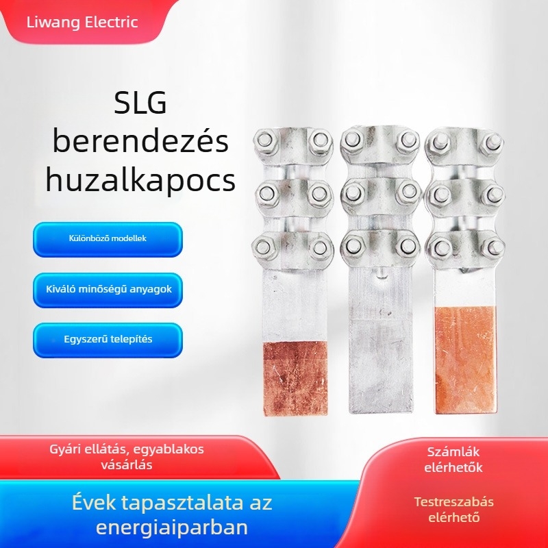 Réz–alumínium ötvözetű kábelcsipeszek forrasztóberendezésekhez, átmeneti kábelcsipeszek és kábelcsatlakozók