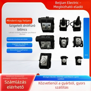 H-Piercing vezetékcsipesz szigetelt, T-típus terminál blokk, 6 kV vízálló kábelszáró csatlakozó, alumínium sapka