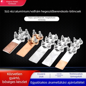 SLG típusú Cu–Al átmeneti vezetékcsipesz, csavaros csatlakozó, alkatrészek alumíniumötvözetből