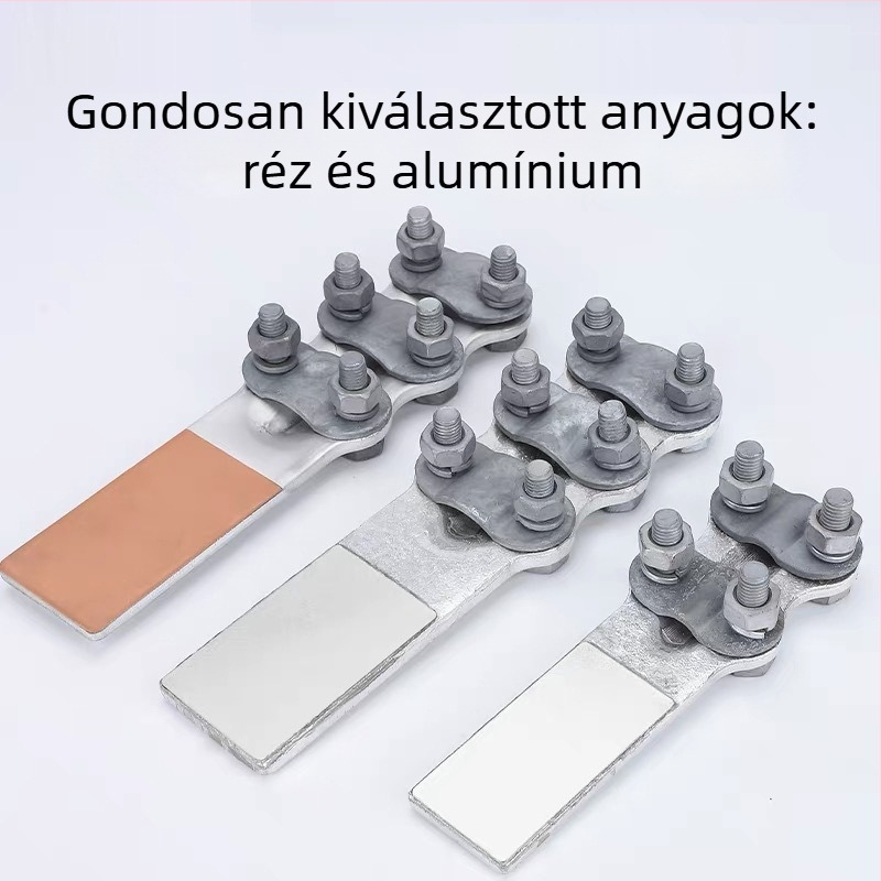SLG típusú Cu–Al átmeneti vezetékcsipesz, csavaros csatlakozó, alkatrészek alumíniumötvözetből