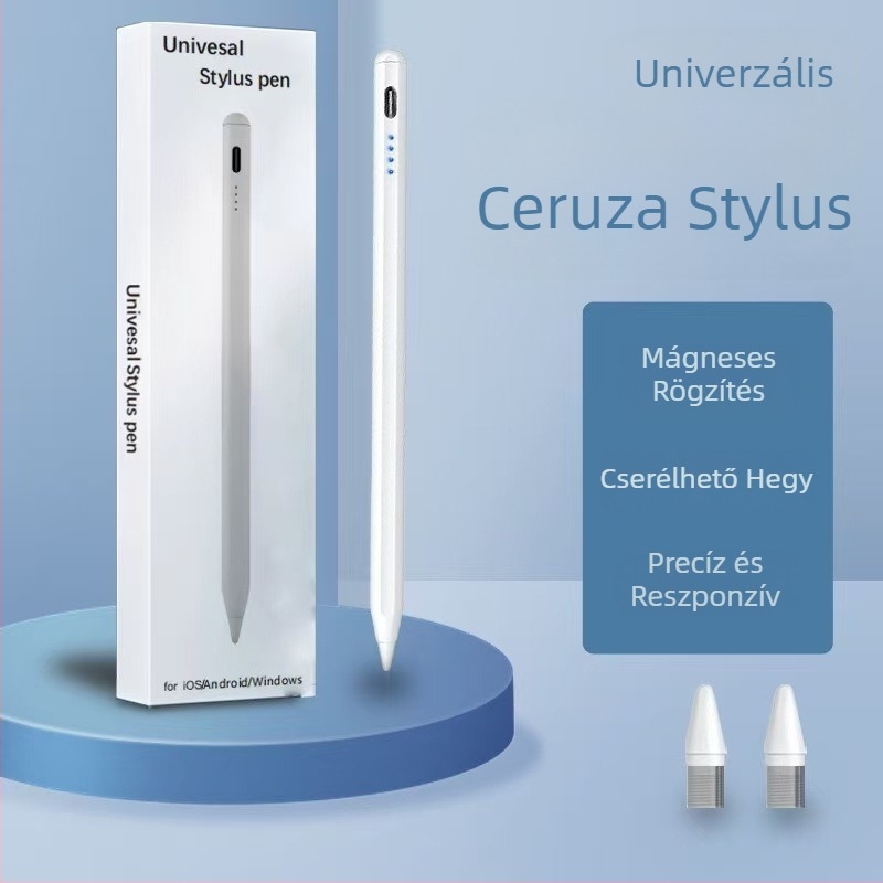 Kapacitív Stylus toll — univerzális Apple, Android, iPad, Huawei, Xiaomi számára — érintéses írást támogató stylus