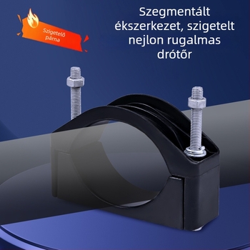 Magasfeszültségű kábel rögzítő csipesz, egynyílású kábelhez és ágvonalhoz, nylonos szigetelő rögzítő