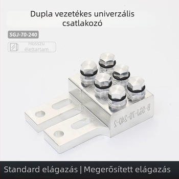 SGJ szigetelő kapcsoló transzformátor berendezéséhez, univerzális vezetékcsipesz egy- és kétsoros bekötéshez, nyomatékkal rögzítő csatlakozó, típus B