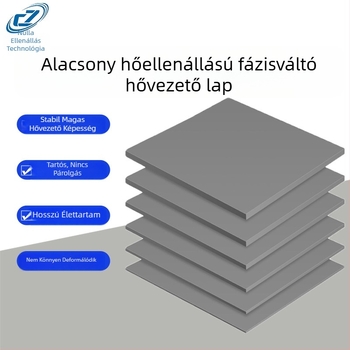 Speciálisan alakított szilikon hőpad fázisváltó anyaggal, CPU inverter hűtéséhez és szigeteléséhez, magas hővezetőképességű szilikon lemez