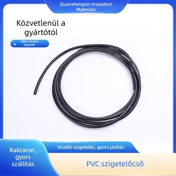 PVC szigetelő vezetékcső, lángálló, fekete fényes