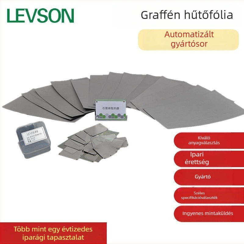 Grafén hűtőfilm magas hővezetőképességgel LED-ekhez, grafitlap CPU-hoz és alaplaphoz