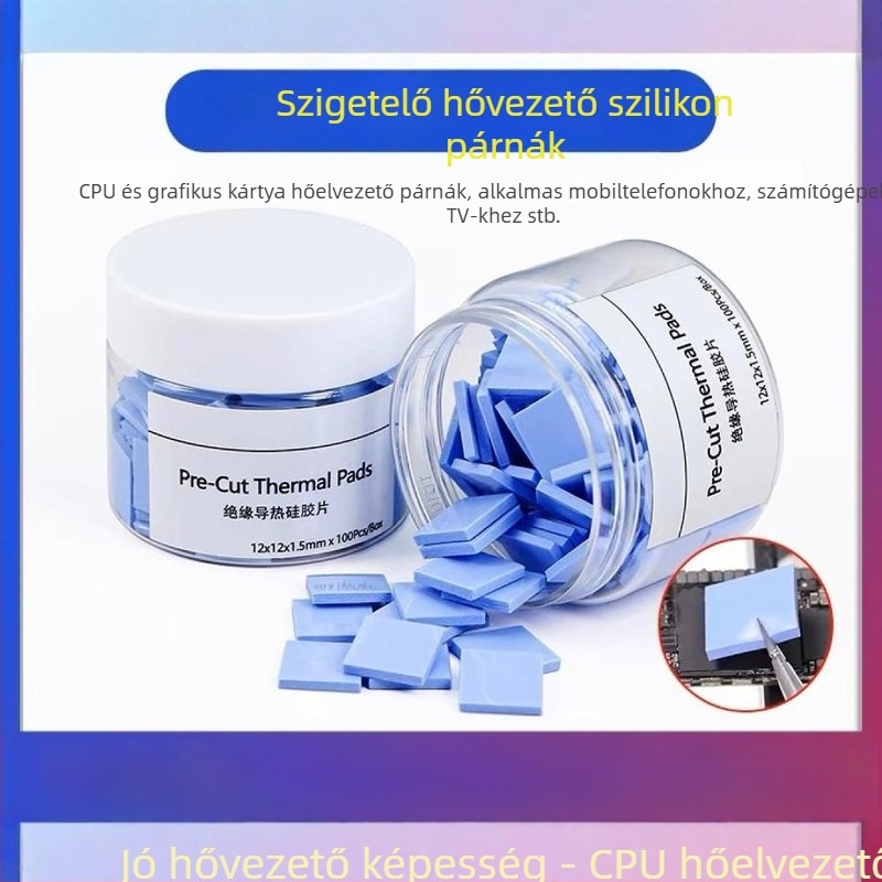 Szigetelt kontúr szerint kivágott szilikon tömítések, nagy hővezető képességgel és tűzálló szilikon padokkal a hőelvezetéshez