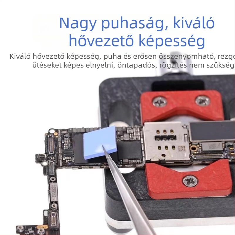 Szigetelt kontúr szerint kivágott szilikon tömítések, nagy hővezető képességgel és tűzálló szilikon padokkal a hőelvezetéshez