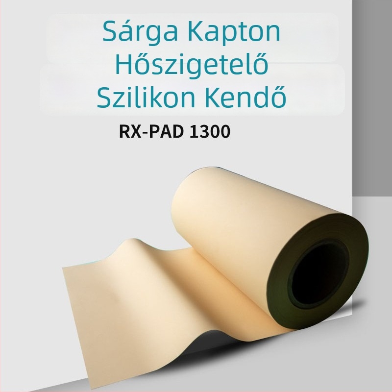 Sárga Kapton-alapú hőelnyelő párna, szilikon hővezető kendő a hőelvezetéshez, SPK10-kompatibilis