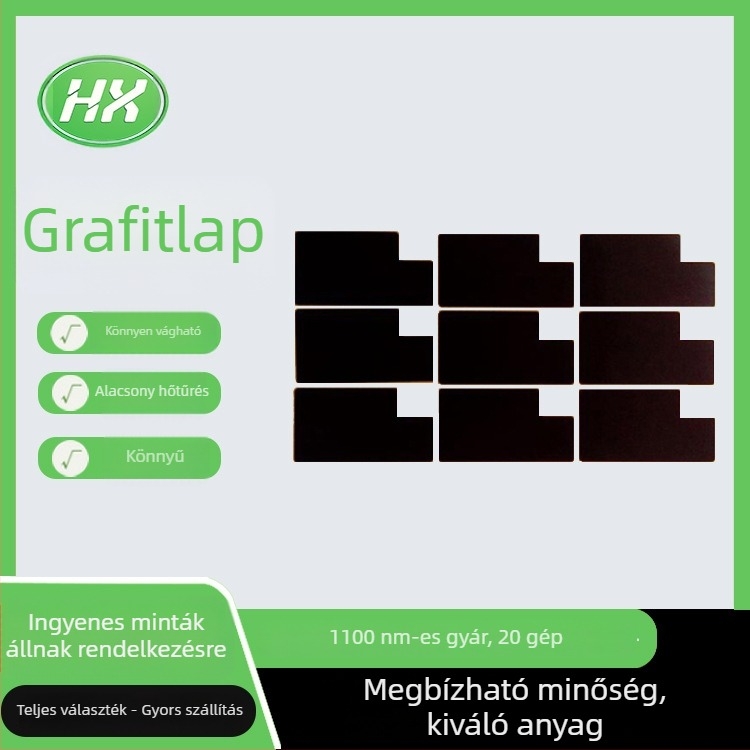 Grafén lap a laptop hőelvezetéséhez, öntapadó grafitlap CPU-hoz és alaplaphoz, nagy termikus vezetőképesség