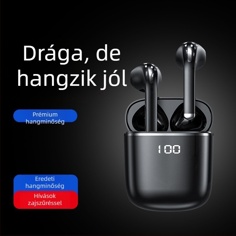 Privát modellű TWS Bluetooth fülhallgatók, 12 órás üzemidő, Bluetooth 5.0, sztereó, valódi vezeték nélküli, fülben