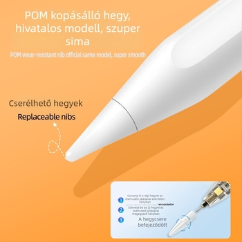 Apple iPadhez kapacitív stylus, aktív védelem a véletlen érintés ellen