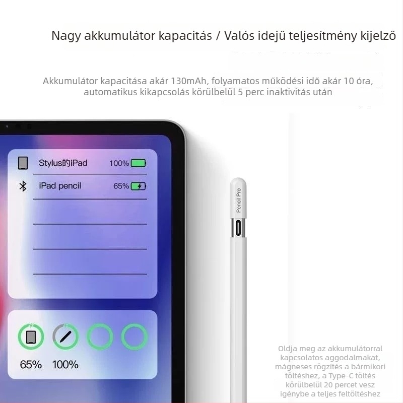 iPadhez mágneses vezeték nélküli stylus, anti-akaratlan érintés védelem, kapacitív toll 3