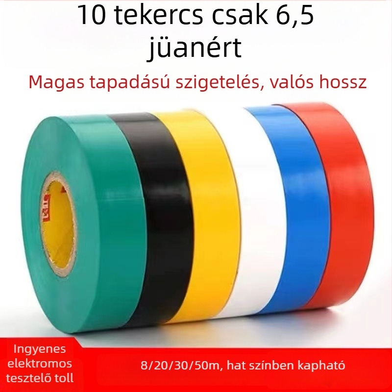 Kétoldalas PVC elektromos szigetelő szalag, vízálló, ólommentes