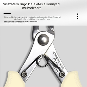 SP-23 130 mm-es diagonális vágófogó elektronikai célokra, rozsdamentes acél, YTH