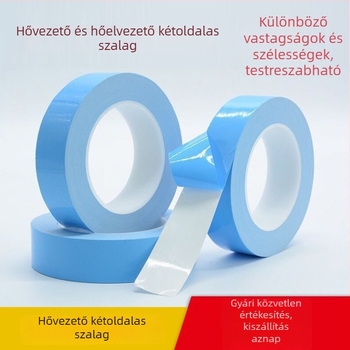 Kék filmmel ellátott LED-szalag a hőelvezetéshez, nagy viszkozitású hővezető ragasztó és kétoldalas ragasztó