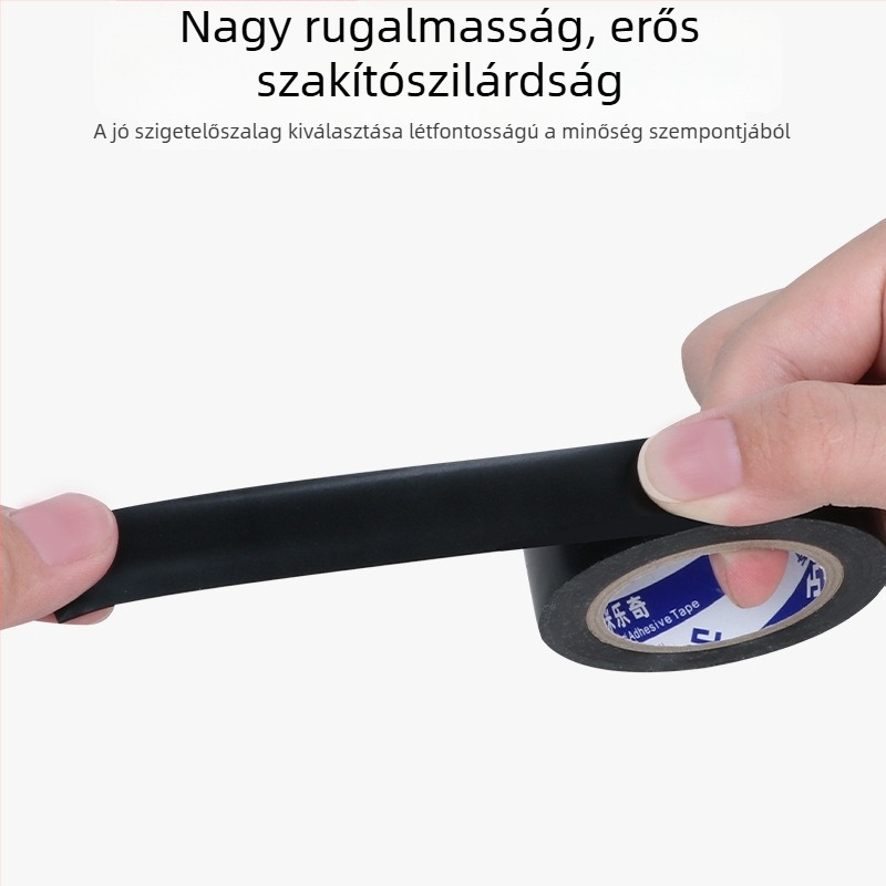 PVC elektromos szigetelő szalag, tűzálló, magas hőmérsékletig terjedő alkalmazáshoz, nedvességálló és kopásálló