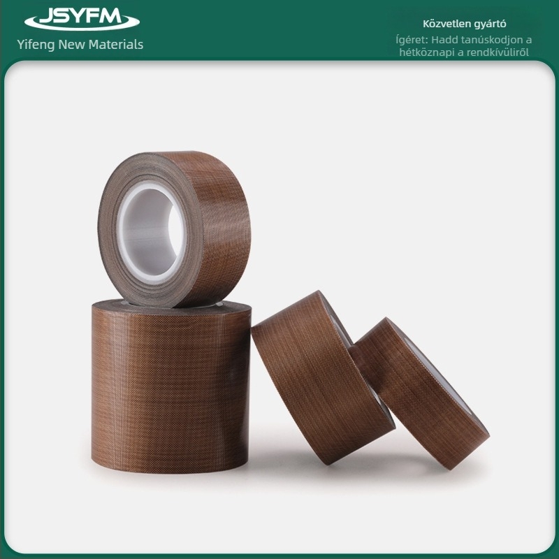 PTFE teflon tömítő- és szigetelőszalag, magas hőmérséklet-állóság, szélesség 10-50 mm, hossz 10 m, vastagság 0.13/0.18/0.25 mm, sav- és kopásálló