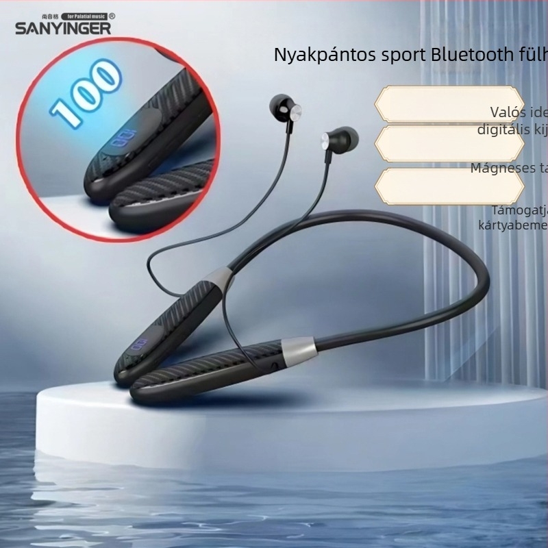Nyakpántos Bluetooth sport fülhallgatók Type-C in-ear dizájnnal, ENC zajcsökkentés és mesterfokú hangolás